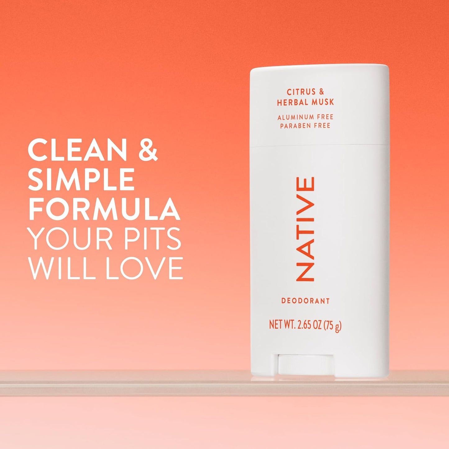 Native Citrus & Herbal Musk Aluminium-Free 72HR Deodorant