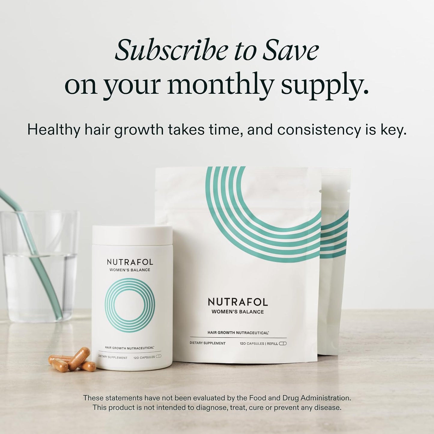 Nutrafol Women's Balance Menopause Hair Growth Supplement (1 Month Supply)