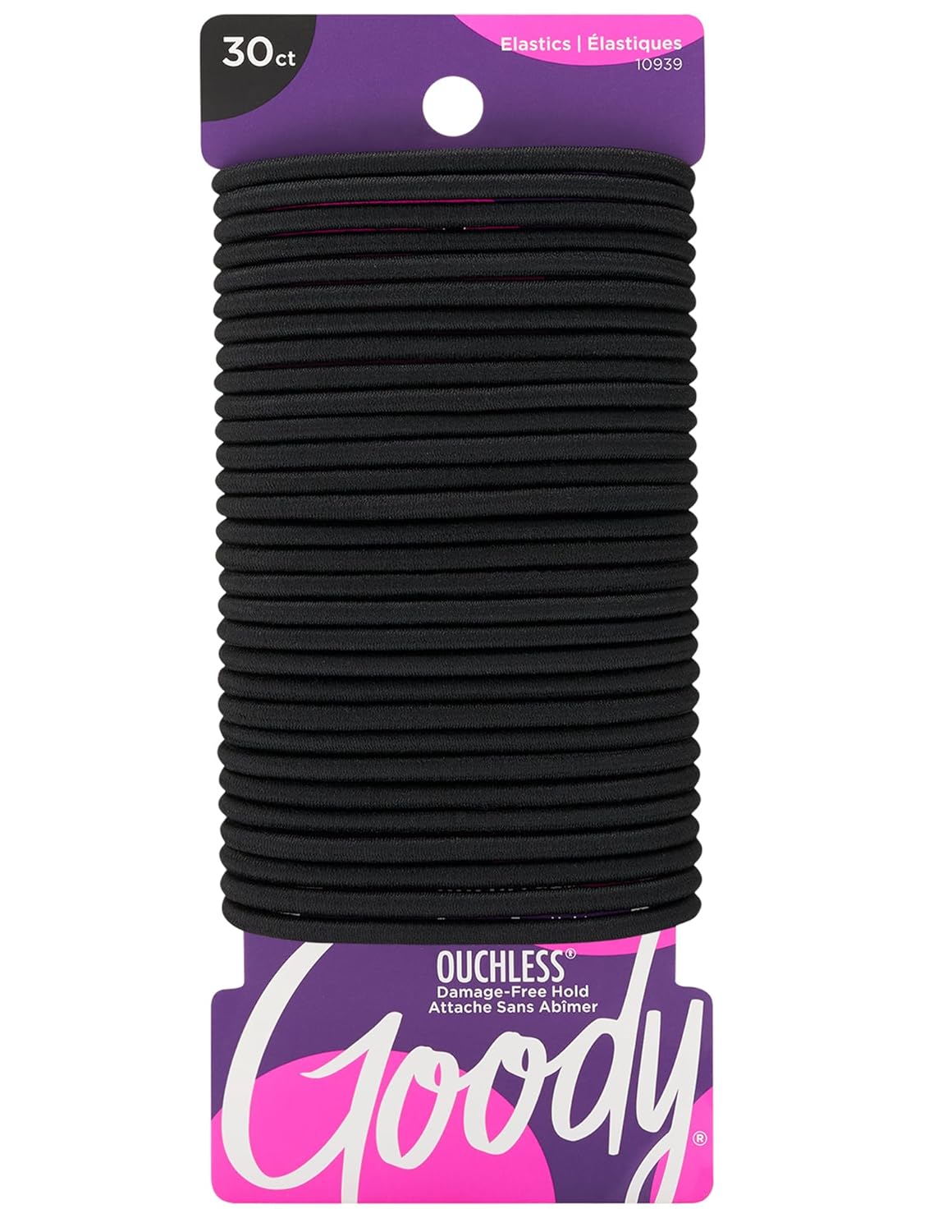 Goody Ouchless No-Metal Soft Hair Elastics (30 Pack)
