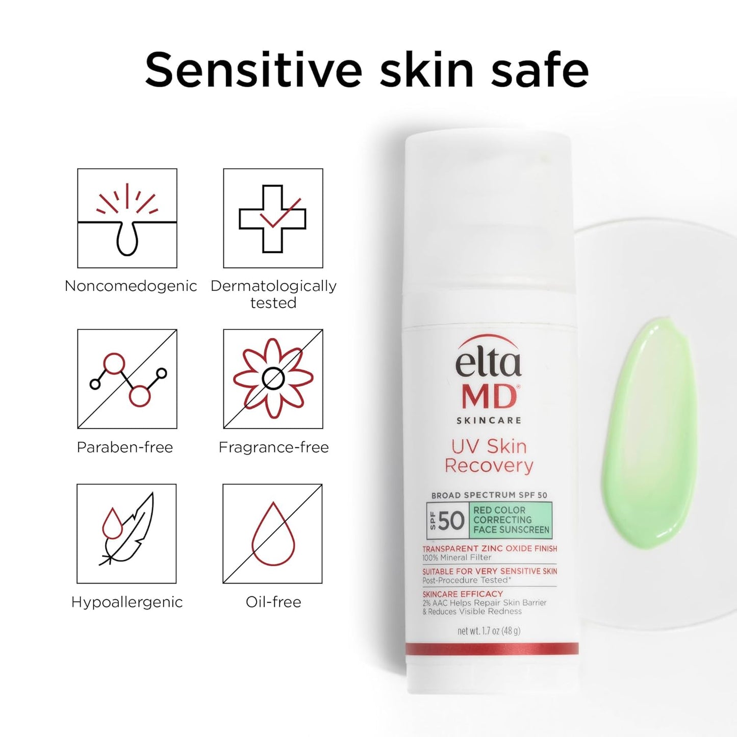 EltaMD UV Skin Recovery Mineral SPF 50 Face Sunscreen