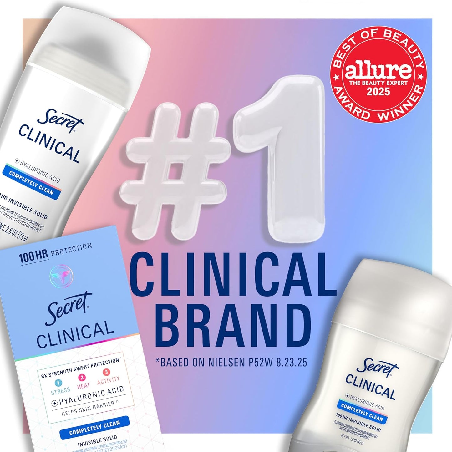 Secret Clinical Strength Hyaluronic Acid 100HR Antiperspirant Deodorant