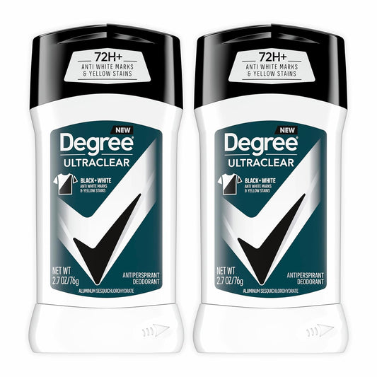 Degree Men UltraClear Black+White 72HR Antiperspirant (2 Pack)