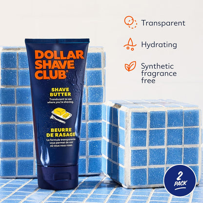 Dollar Shave Club Translucent Shave Butter – 6oz (2 Pack)