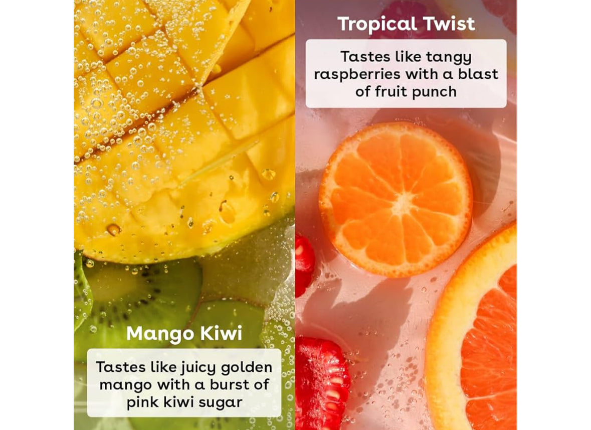 EOS Flavorlab Pops Mango Kiwi & Tropical Twist Lip Balm (2 Pack)
