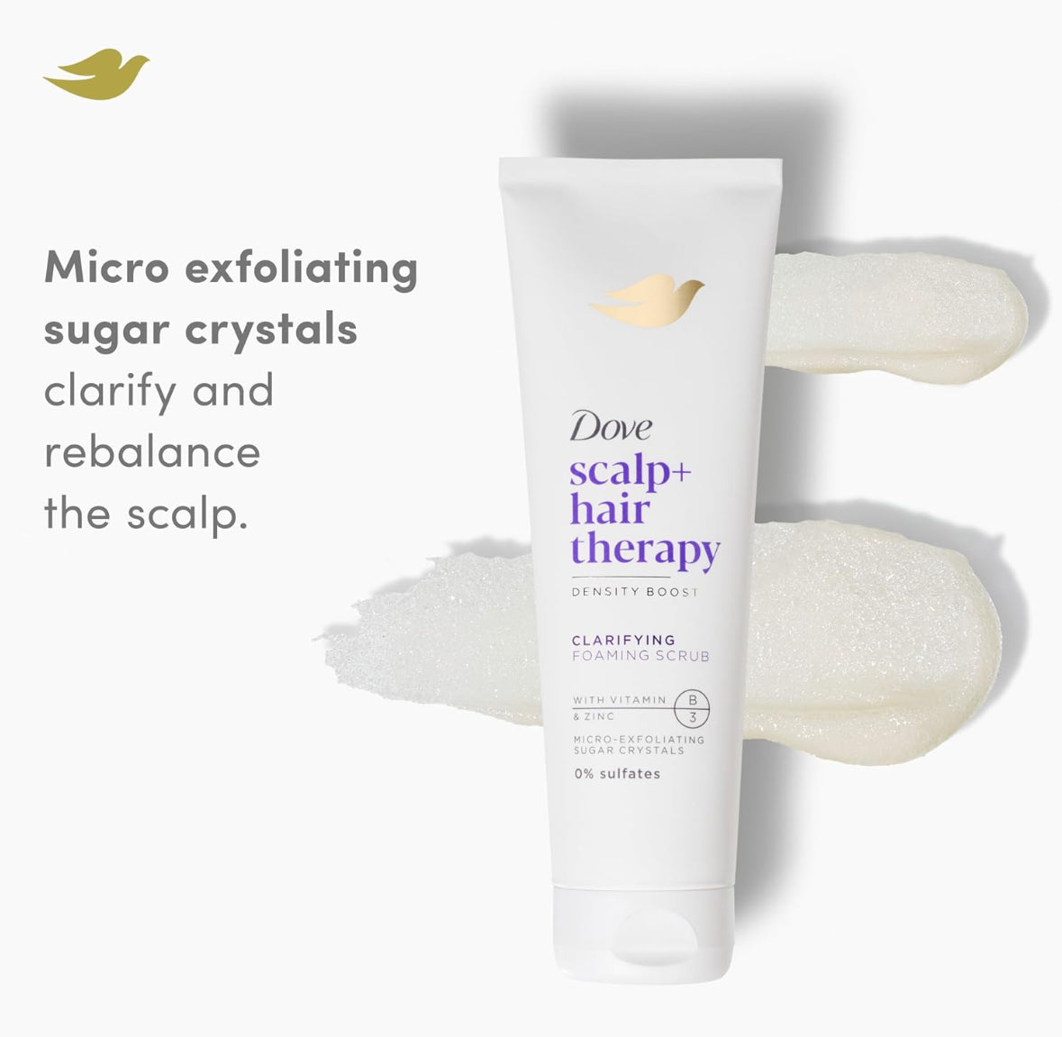 Dove Scalp + Hair Therapy Density Boost Foaming Scrub