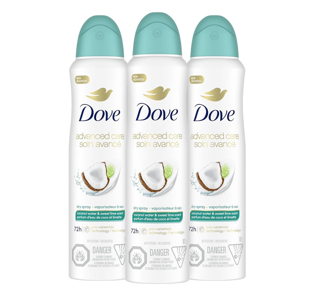 Dove Advanced Care Coconut Water & Lime Dry Spray Antiperspirant