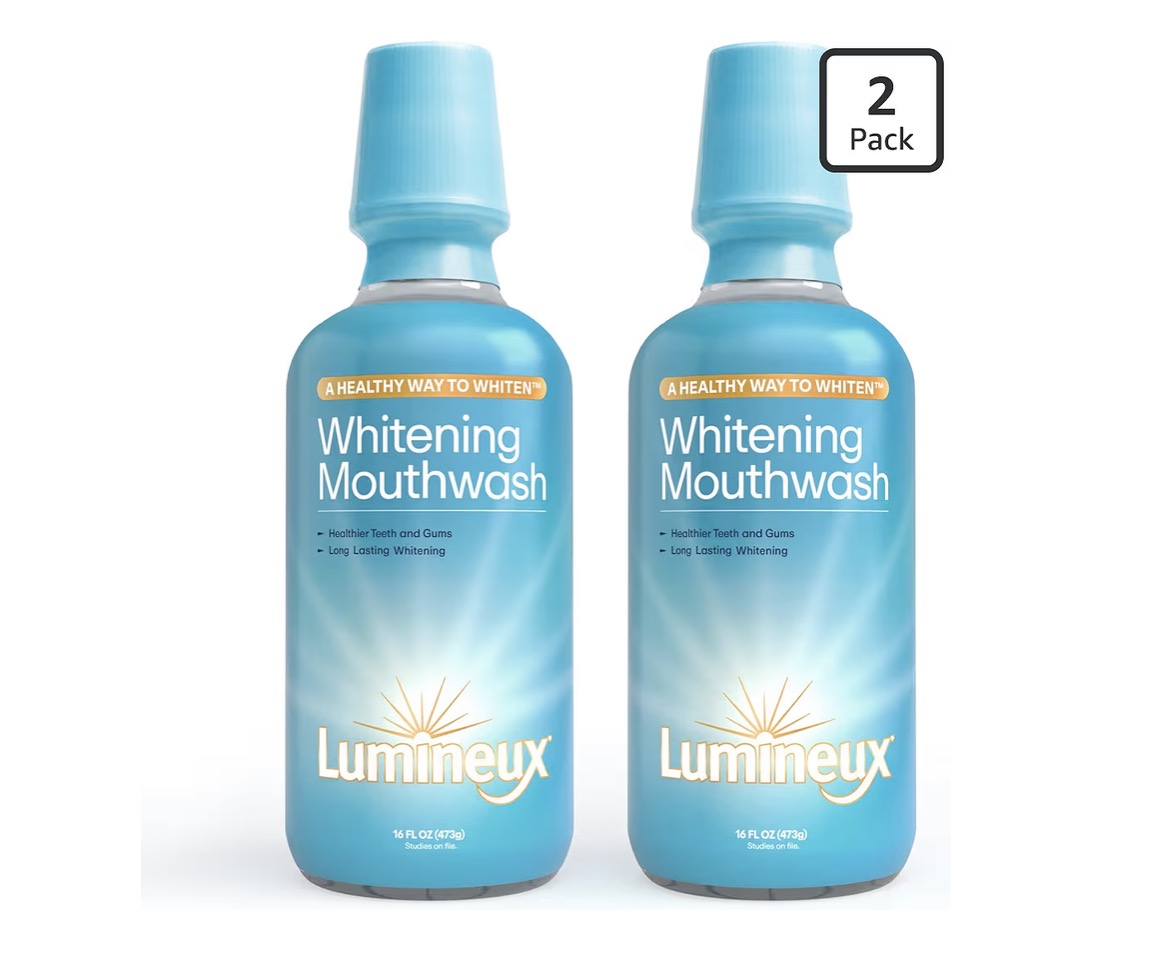 Lumineux Peroxide-Free Enamel-Safe Whitening Mouthwash (2-Pack)