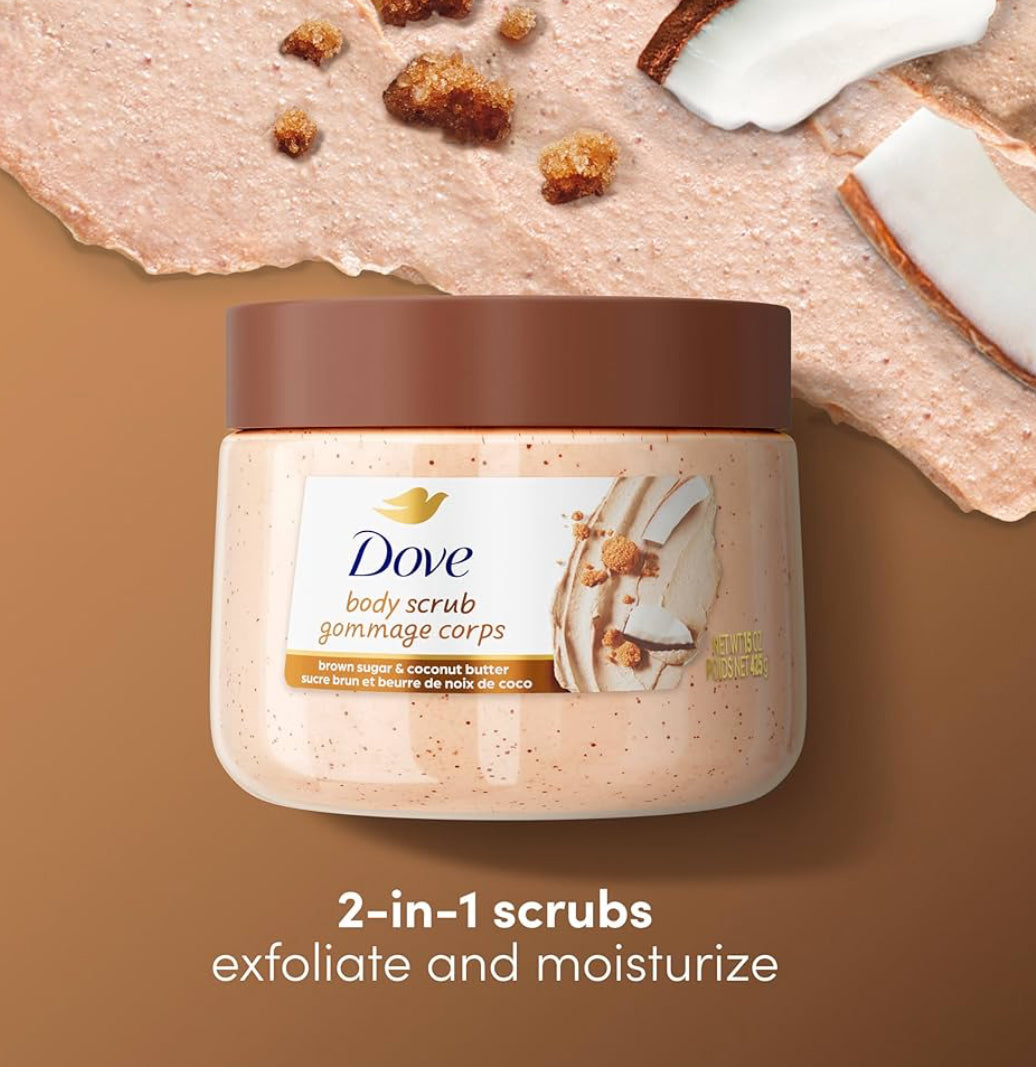 Dove Brown Sugar & Coconut Butter Moisturising Body Scrub