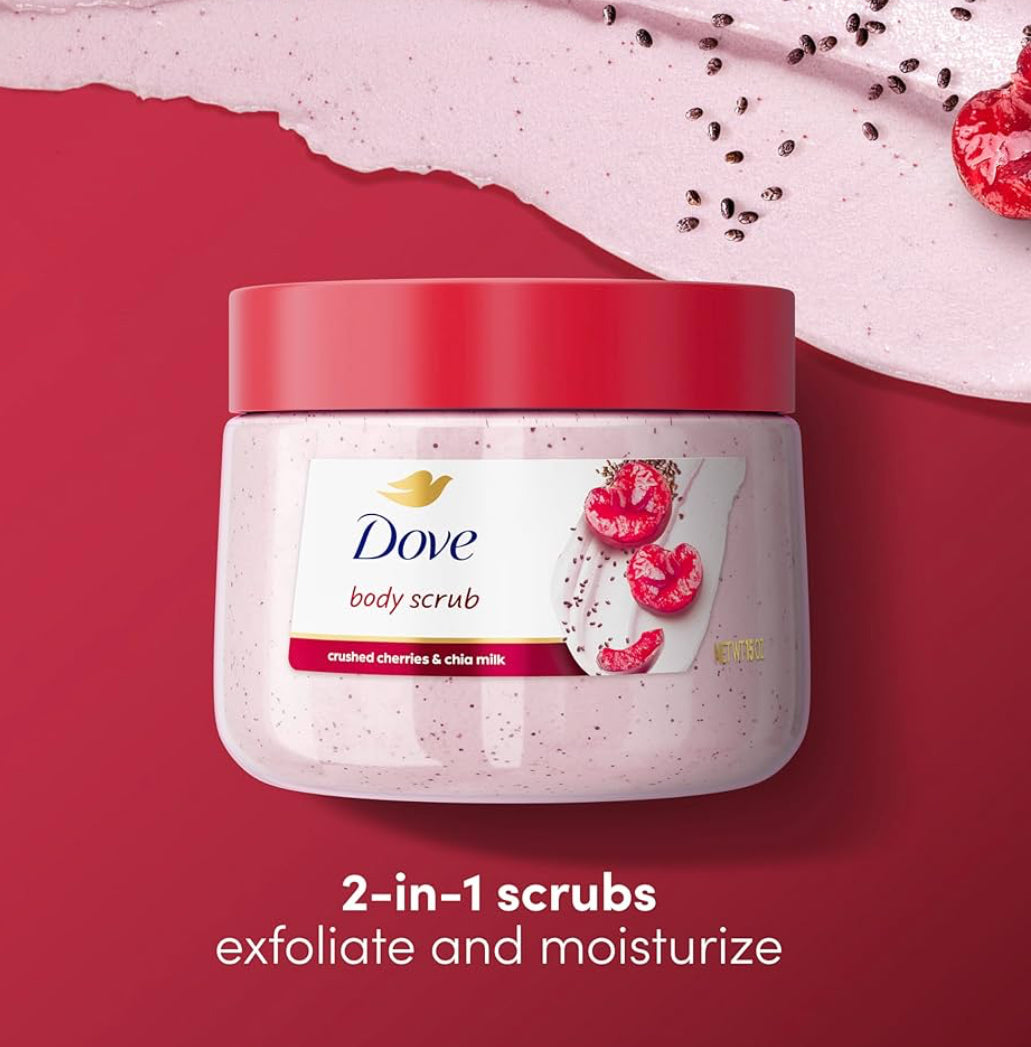 Dove Crushed Cherry & Chia Milk Revitalising Body Scrub