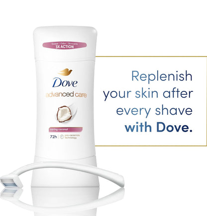 Dove Advanced Care Caring Coconut Pro-Ceramide Antiperspirant (2 Pack)