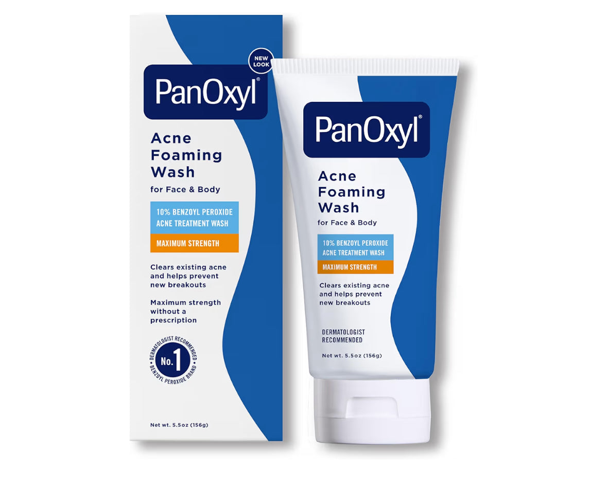 PanOxyl Maximum Strength 10% Benzoyl Peroxide Foaming Acne Wash