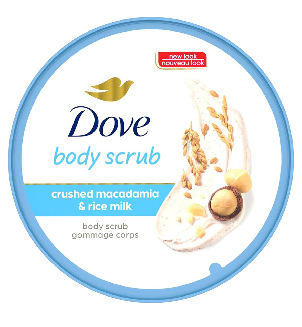 Dove Macadamia & Rice Milk Moisturising Cream Body Polish