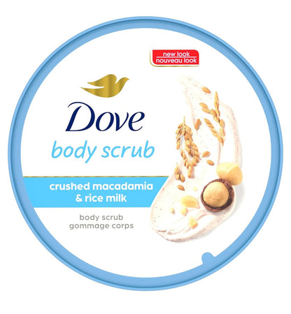 Dove Macadamia & Rice Milk Moisturising Cream Body Polish