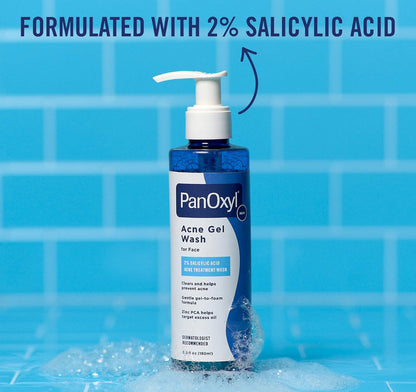 PanOxyl 2% Salicylic Acid Gel-to-Foam Acne Face Wash