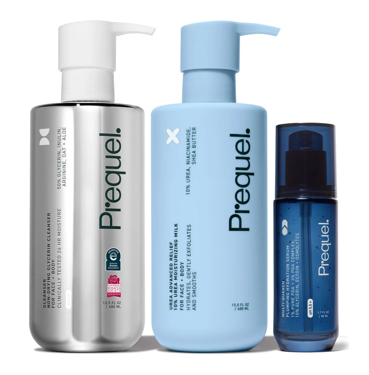 Prequel Hydration Bundle – Gleanser, Multi-Quench & Urea (3-Step)