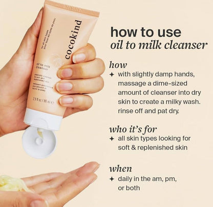 Cocokind Oil-to-Milk Gentle Cleansing Face Wash