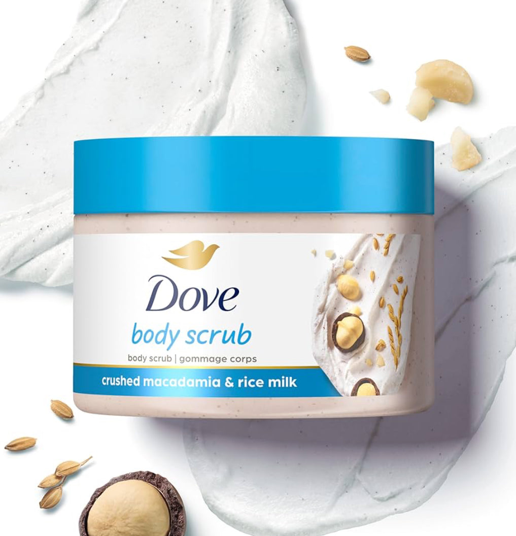 Dove Macadamia & Rice Milk Moisturising Cream Body Polish