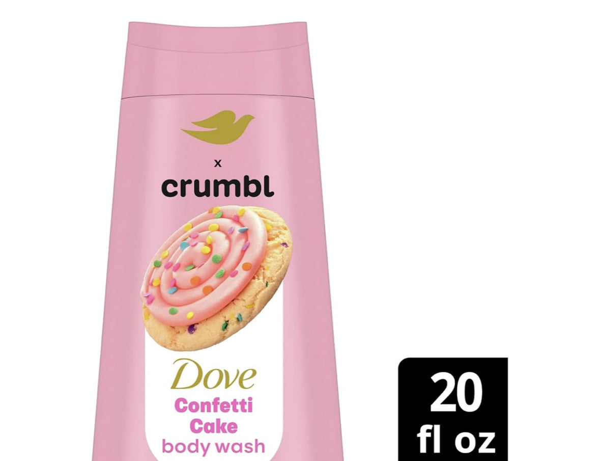 Dove x Crumbl Confetti Cake Body Wash & Scrub Bundle (Limited Edition)