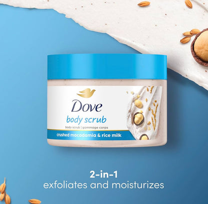 Dove Macadamia & Rice Milk Moisturising Cream Body Polish