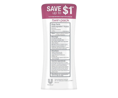 Dove Advanced Care Caring Coconut Pro-Ceramide Antiperspirant (2 Pack)