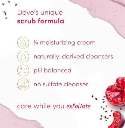Dove Crushed Cherry & Chia Milk Revitalising Body Scrub