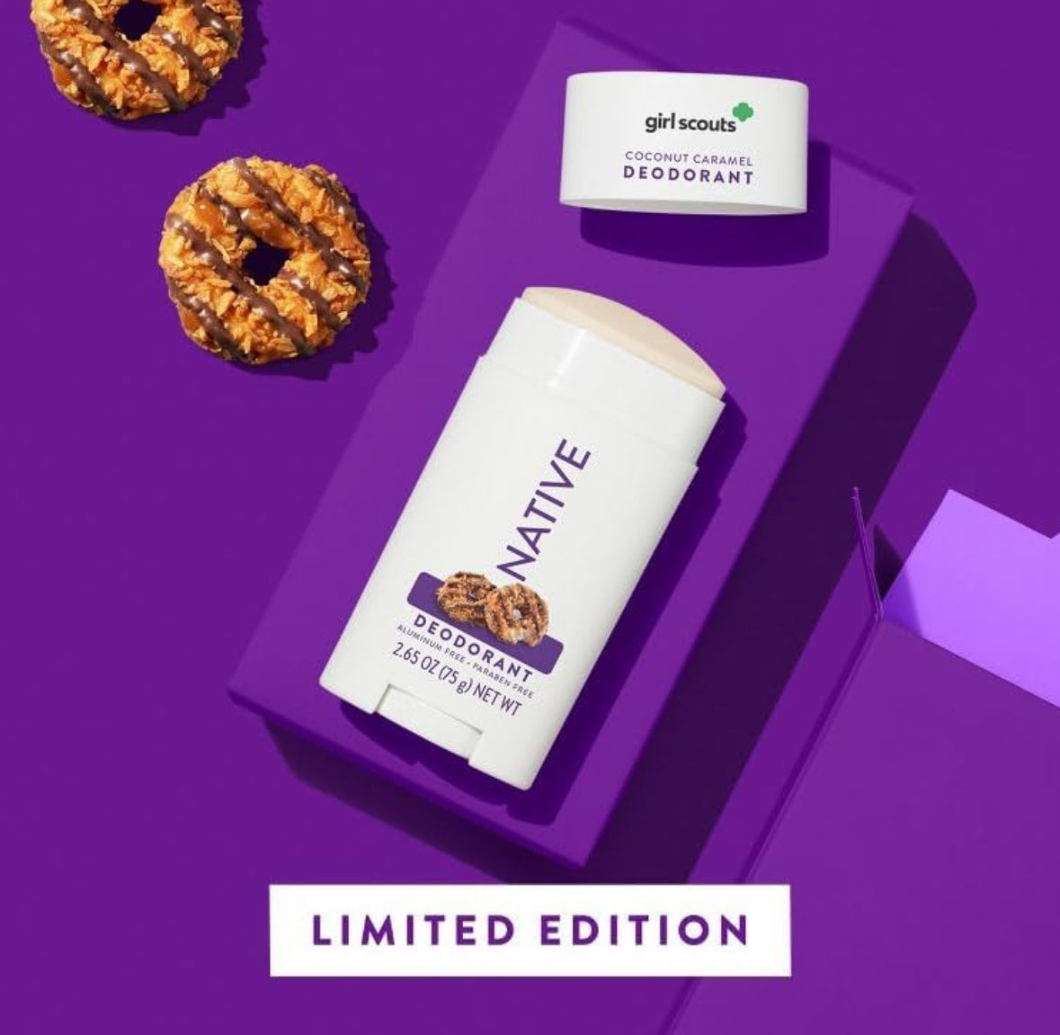 Native x Girl Scout Coconut Caramel Cookie Aluminium-Free Deodorant