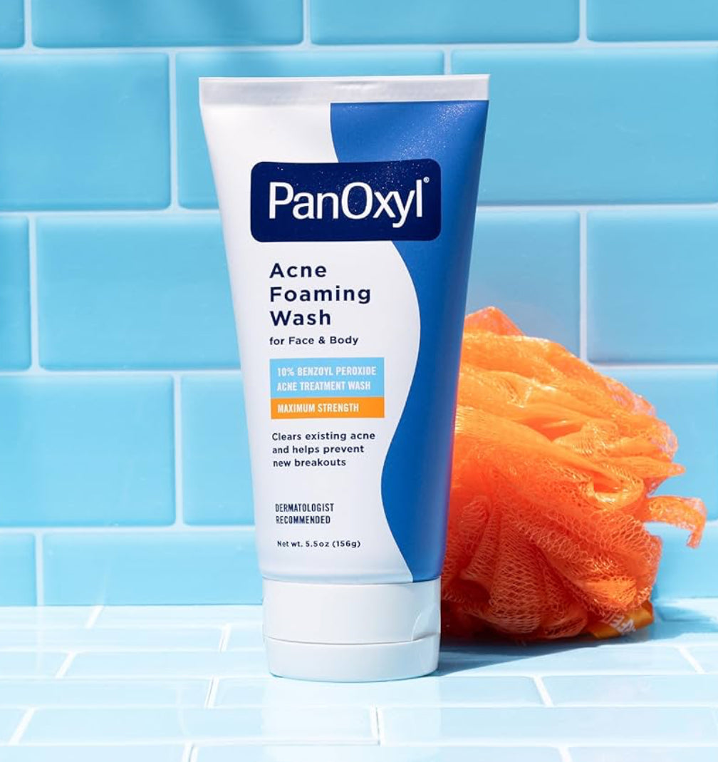 PanOxyl Maximum Strength 10% Benzoyl Peroxide Foaming Acne Wash