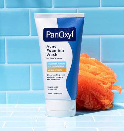 PanOxyl Maximum Strength 10% Benzoyl Peroxide Foaming Acne Wash