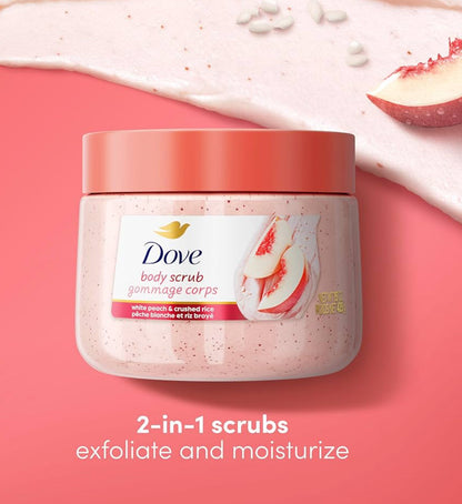 Dove White Peach & Crushed Rice Moisturising Body Scrub