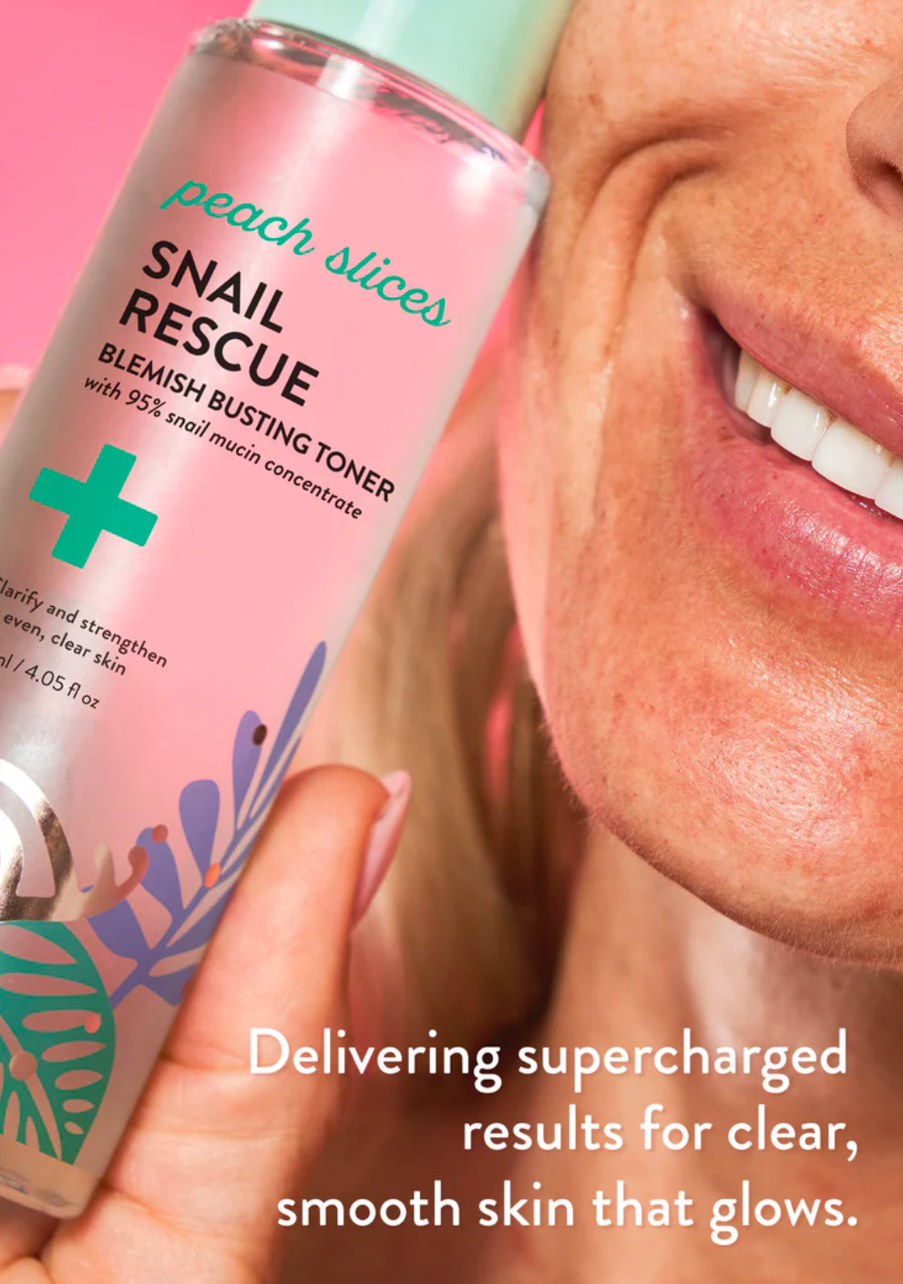 Peach Slices Snail Rescue Snail Mucin Blemish-Busting Toner