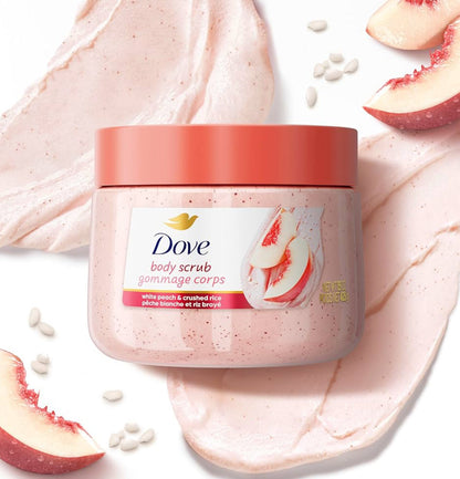 Dove White Peach & Crushed Rice Moisturising Body Scrub