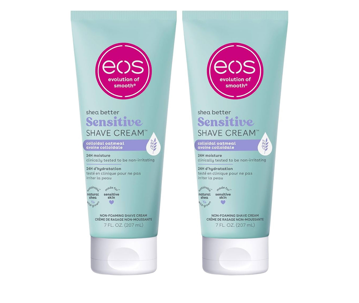 EOS Shea Better Fragrance-Free Sensitive Women's Shave Cream (2-Pack)
