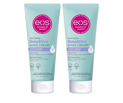 EOS Shea Better Fragrance-Free Sensitive Women's Shave Cream (2-Pack)