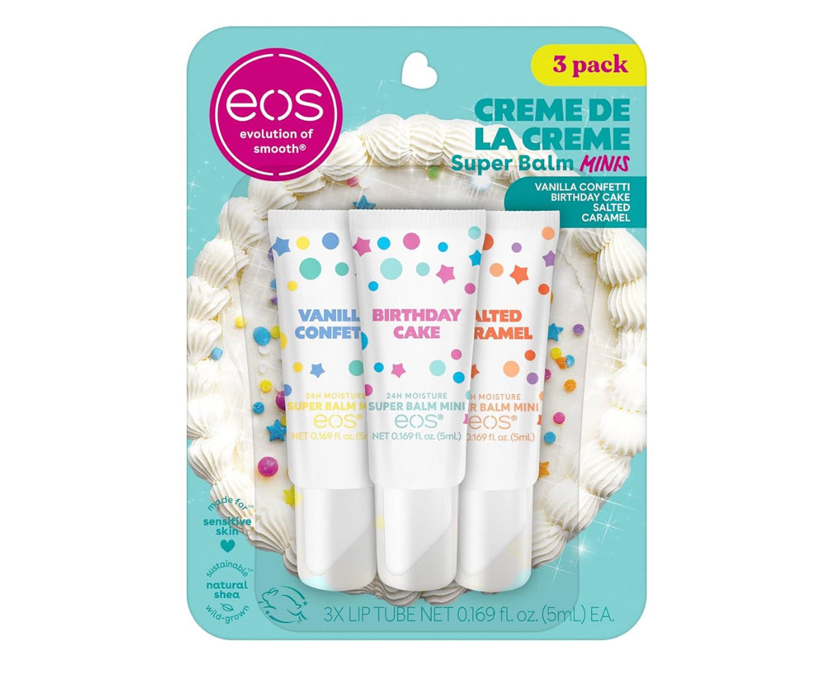 EOS Super Balm Mini Crème de la Crème Shea Lip Balm (3-Pack)