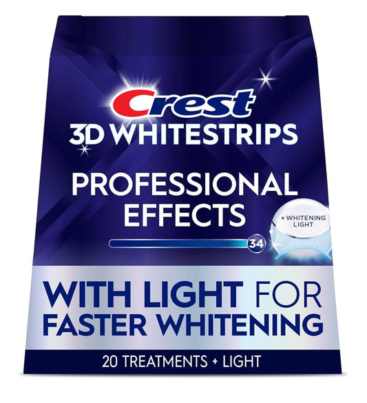 Crest 3D Whitestrips Radiant Express + LED Accelerator (USA Import)
