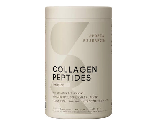 Sports Research Hydrolyzed Type 1 & 3 Collagen Peptides Powder (Unflavoured)