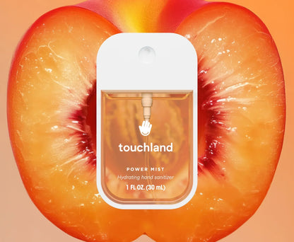 Touchland Velvet Peach Power Mist – Aloe, Cherry Blossom & Amber Hand Sanitiser