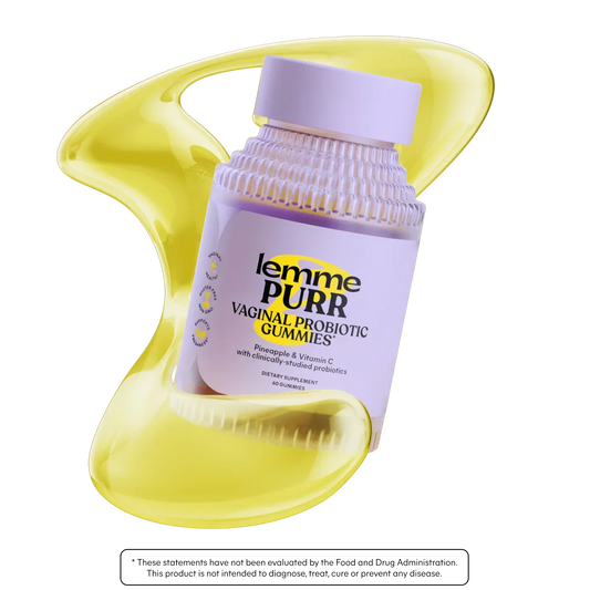 Lemme Purr Vaginal Probiotic Gummies for Women – Pineapple & Vitamin C