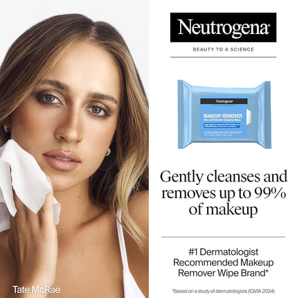 Neutrogena Micellar Alcohol-Free Makeup Remover Cleansing Wipes (Twin Pack)
