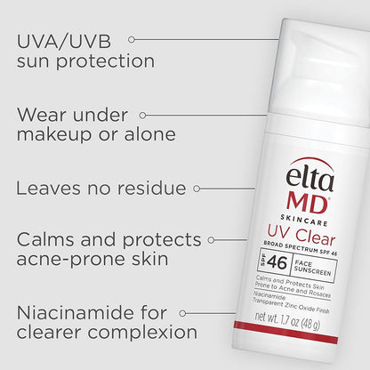 EltaMD UV Clear Mineral SPF 46 Face Sunscreen