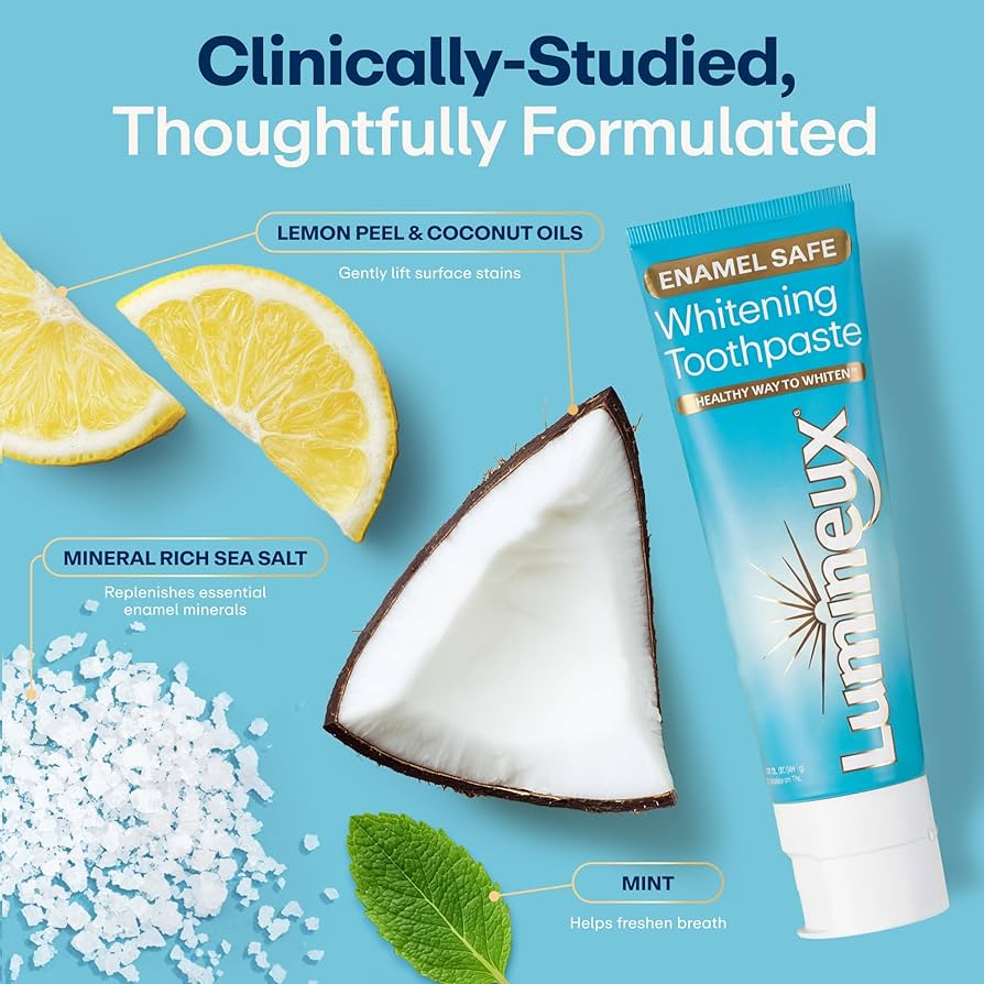 Lumineux Peroxide-Free Enamel-Safe Whitening Toothpaste (2-Pack)