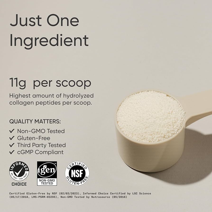 Sports Research Hydrolyzed Type 1 & 3 Collagen Peptides Powder (Unflavoured)