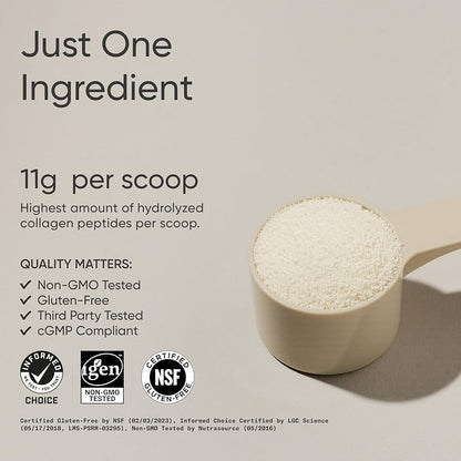 Sports Research Hydrolyzed Type 1 & 3 Collagen Peptides Powder (Unflavoured)