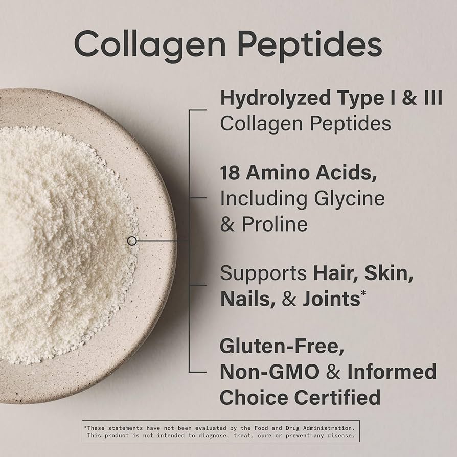 Sports Research Hydrolyzed Type 1 & 3 Collagen Peptides Powder (Unflavoured)