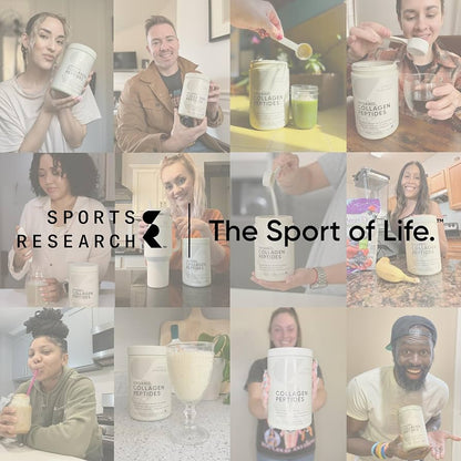 Sports Research Hydrolyzed Type 1 & 3 Collagen Peptides Powder (Unflavoured)