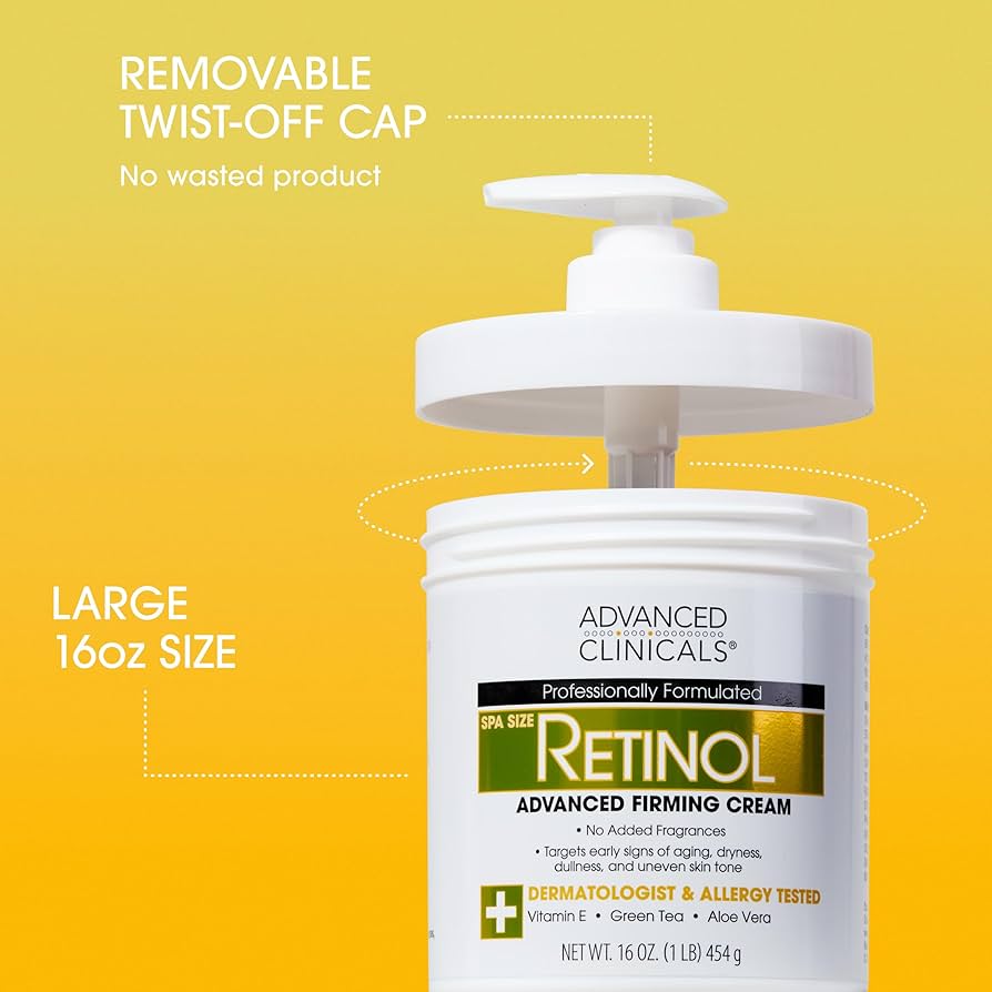 Advanced Clinicals Retinol Firming Body Lotion & Face Moisturiser