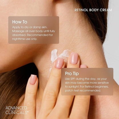 Advanced Clinicals Retinol Firming Body Lotion & Face Moisturiser