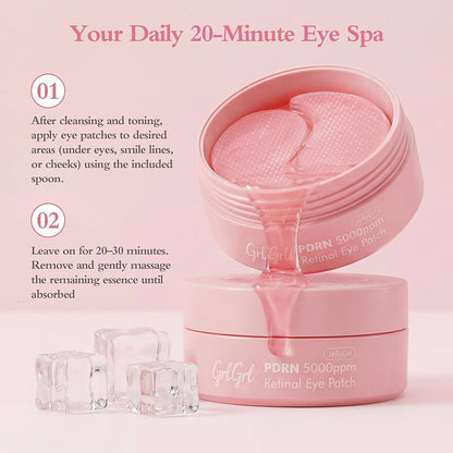 GrlGrl PDRN Retinal & Peptide Under-Eye Patches