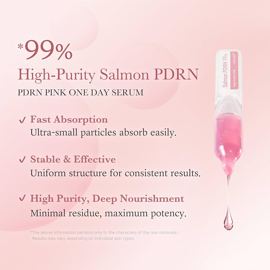 Medicube Salmon DNA PDRN Pink One Day Ampoule Serum