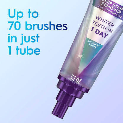 Crest 3D White Brilliance Deep Stain Remover Toothpaste (2 Pack)